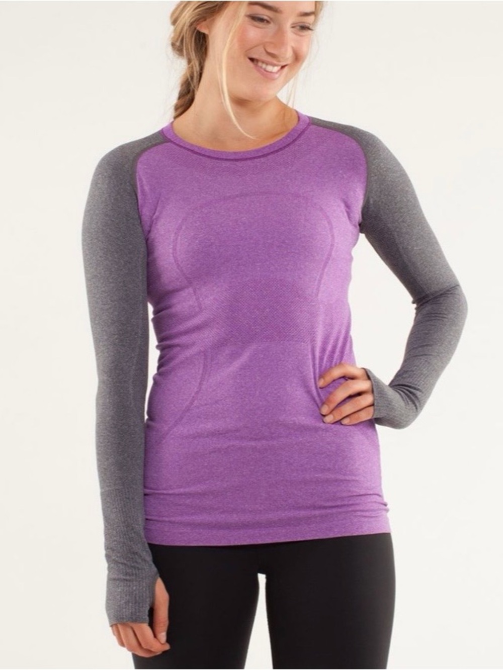 Lululemon Athletica Women’s Top Lululemon Run: Swiftly Tech Long Sleeve Purple 4